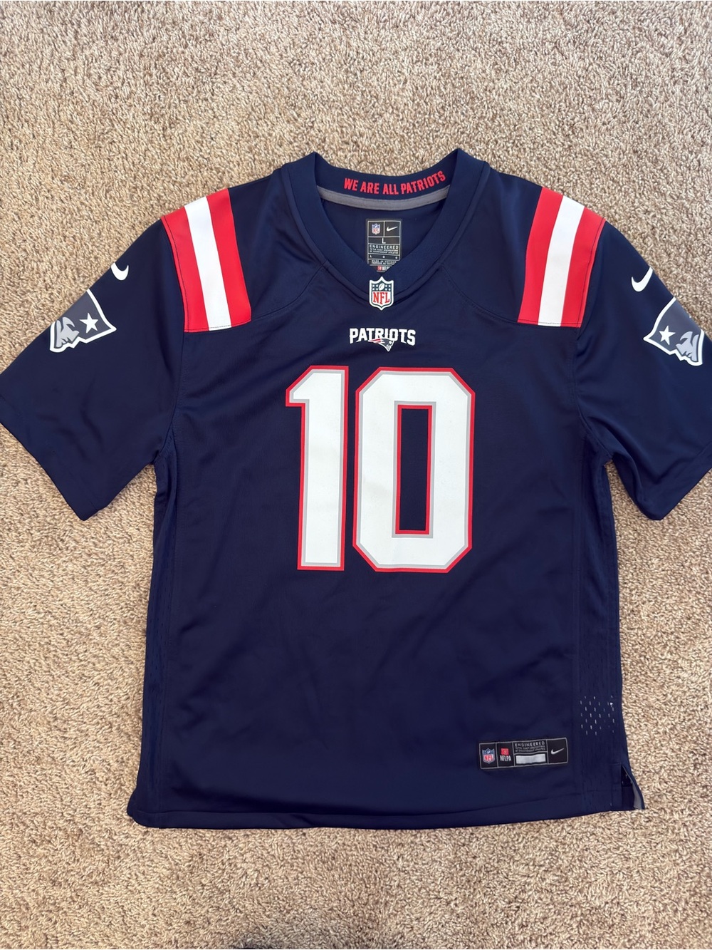 Boys New England Patriots Maye Jersey